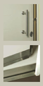 Detalji Blindiranih spoljnih vrata Klima A/B sa staklom, Gasperoti